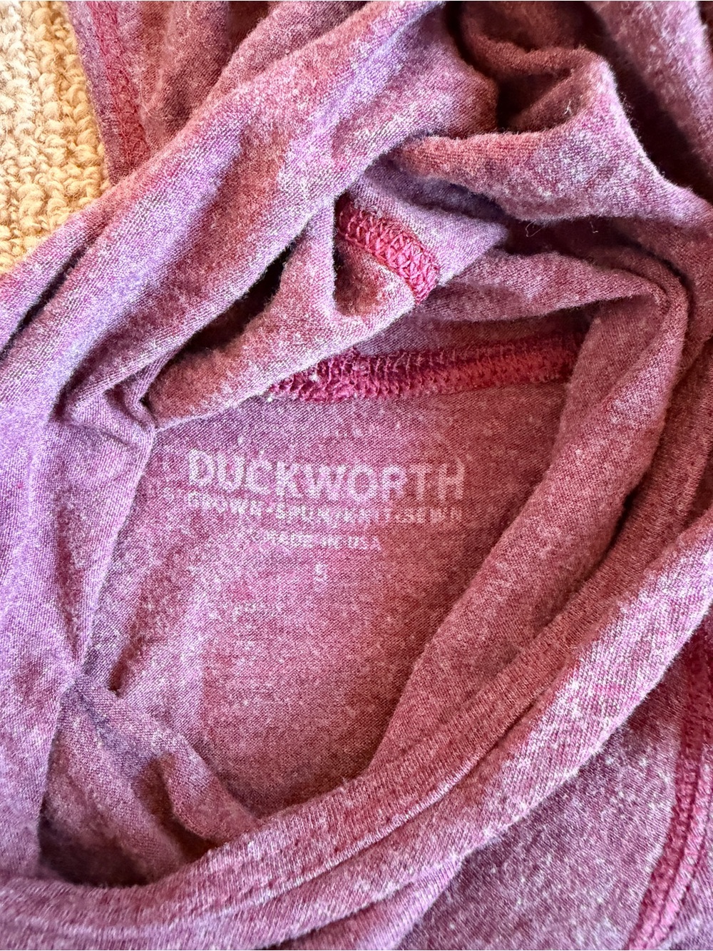 Duckworth Women’s Lightweight Hooded Long-Sleeve Top - Dusty Mauve - Picture 5 of 5